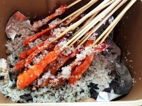 烘烤好的虾就完成了