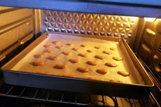 放入烤箱中层烤2分钟取出