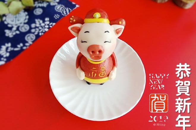 新年猪猪馒头
