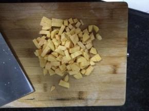 红薯切成小丁