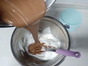 倒入剩余的蛋白霜中