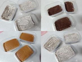 挤一层奶油，撒一层奥利奥碎，再盖一层蛋糕胚，再挤一层奶油，撒一层奥利奥碎