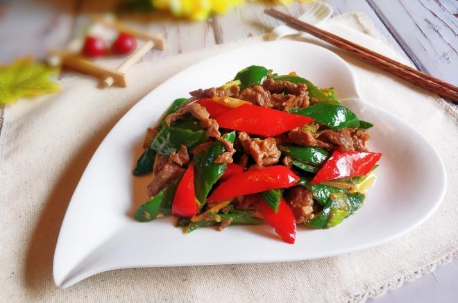 青椒炒牛肉