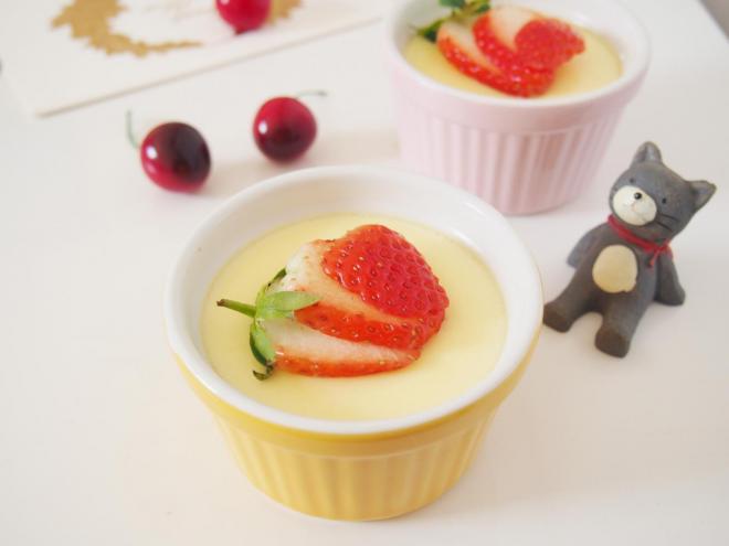 草莓牛奶布丁