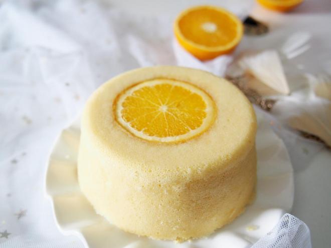 香橙蒸蛋糕