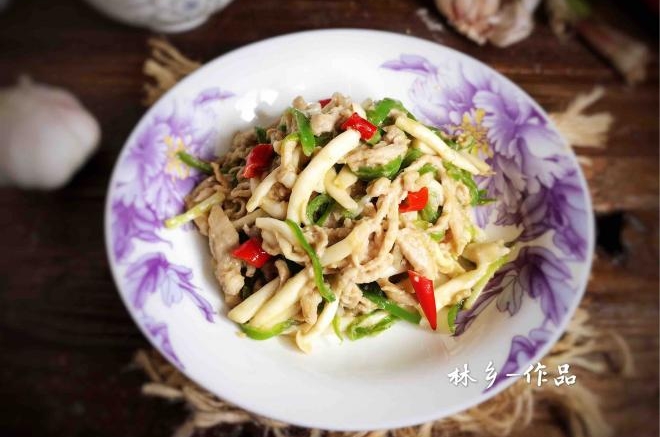 白玉菇青椒炒肉丝