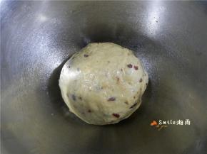 揉成光滑的面团进行发酵。