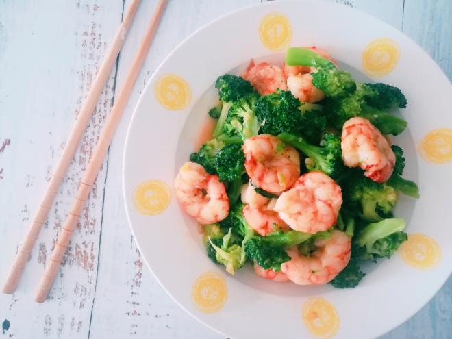 西兰花炒虾仁
