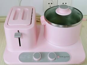 盖上早餐机盖子，煮15分钟。