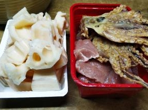 所有材料洗洗切切处理好