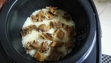 煮好打开饭盖后香喷喷哇