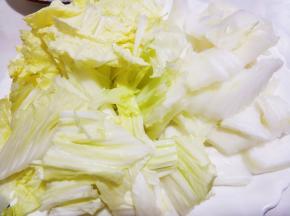 白菜洗净切块