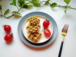 好吃又营养的华夫鸡蛋饼。