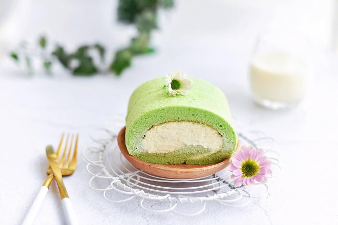 菠菜奶油瑞士卷