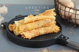 香香脆脆的蛋卷做好了～