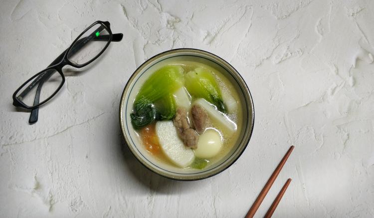 蔬菜年糕汤