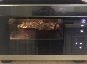 上色后加盖锡纸。