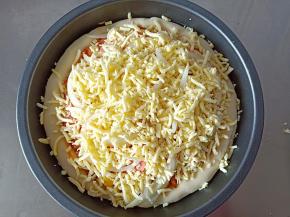 最后再撒一层马苏里拉芝士(想要超级拉丝就多撒一点)