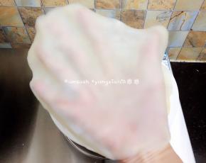 每张都很薄很透，暂时不吃的话，要用湿布盖起来