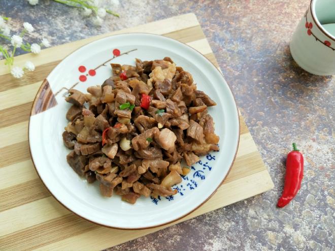 辣炒萝卜干肉片