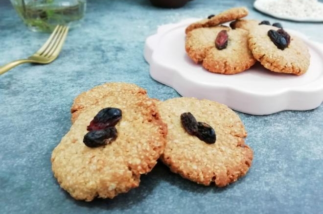 花生酱燕麦饼干