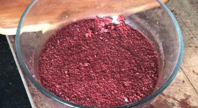 蒸肉粉泡至水干