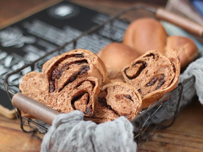 蔓越莓巧克力面包