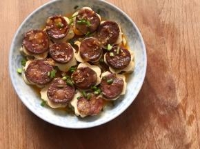 出锅后撒上葱花