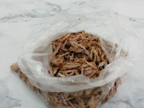 没有打散的，用手再撕一下