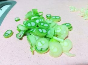 葱切碎