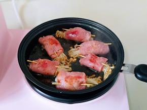 煎好了呦～将早餐机断电。