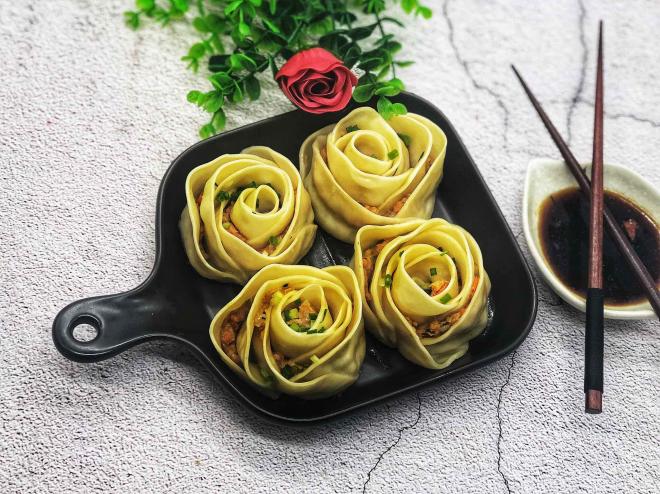 玫瑰花饺子