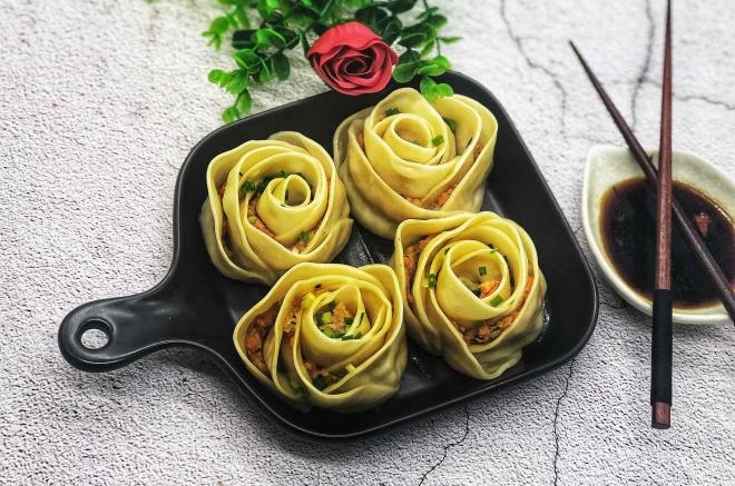 玫瑰花饺子