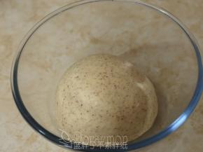 面团团圆之后放入大碗中，盖上保鲜膜，放到东菱烤箱中，30℃发酵。