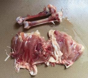 琵琶腿，剔掉骨头。