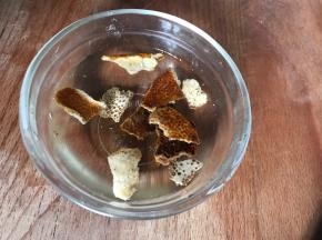 陈皮提前浸泡至软，洗净