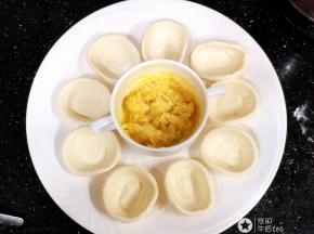 榴莲肉捣成泥状