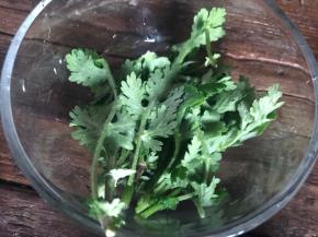 艾叶摘洗干净
