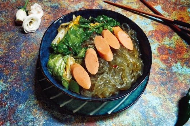 老干妈白菜炖粉条