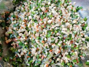 香喷喷的包子馅做好了。