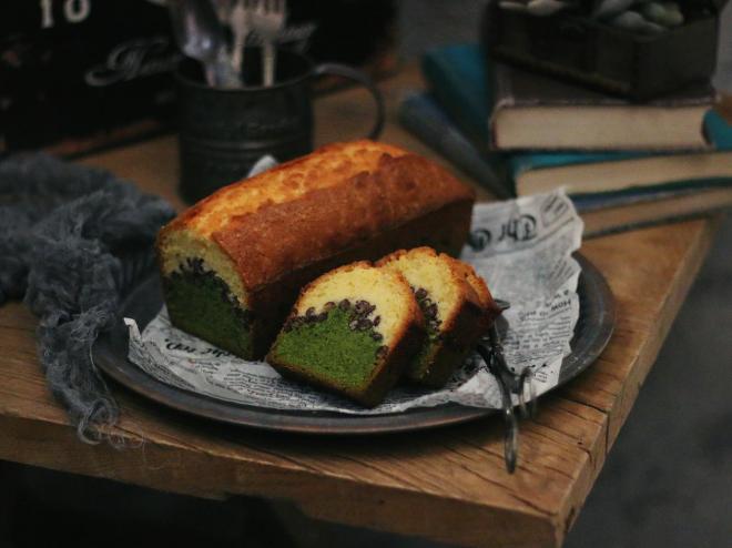 抹茶蜜豆磅蛋糕