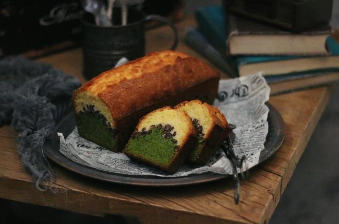 抹茶蜜豆磅蛋糕
