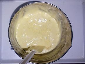 倒回到原来的蛋糕糊中翻拌均匀