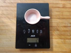 每种食材可以称一下重量。