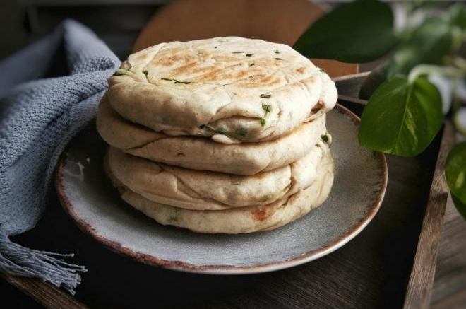 发面葱油饼
