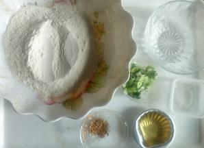 准备食材，葱切葱花