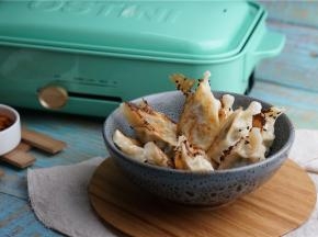 如图这样子一款脆底麦穗饺完成。