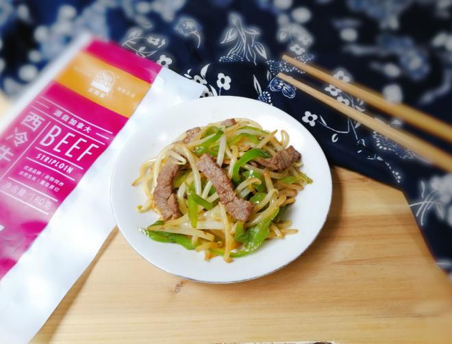 泡椒豆芽牛肉条