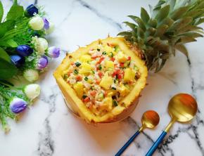 高颜值的炒饭。