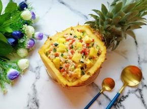 高颜值的炒饭。
